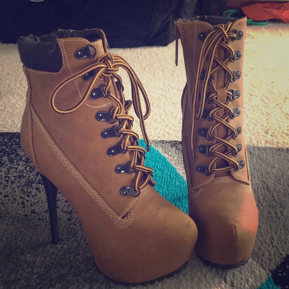 Brown High Heel Boots